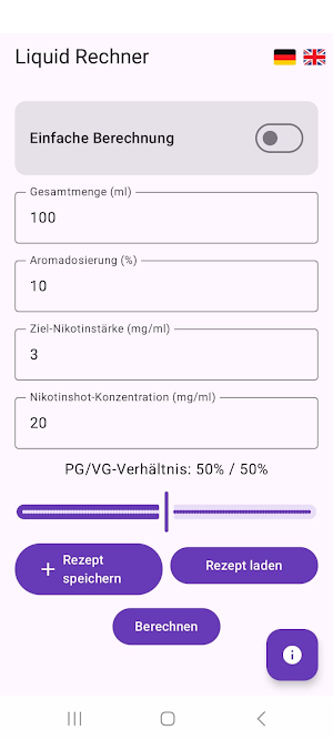 Liquid Calculator Screenshot 0