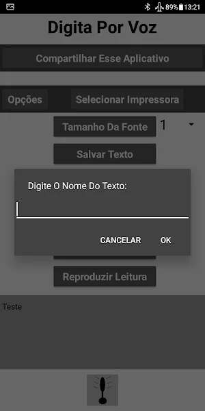 Aplicativo Que Fala e Escreve Screenshot 2