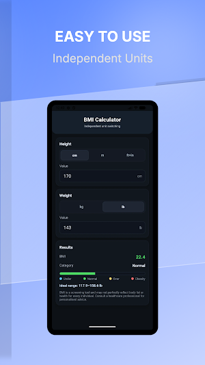 BMI Calculator Screenshot 2