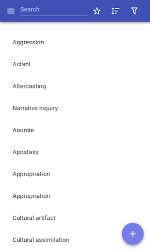 Sociological terms Screenshot 0