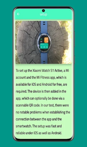 Xiaomi Watch s1 Active Guide Screenshot 2