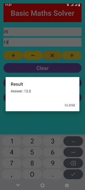Basic Maths Solver Screenshot 1