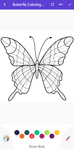 Colorful Butterfly Coloring Screenshot 1