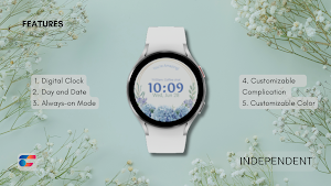Independent: Flower Watchface Screenshot 1
