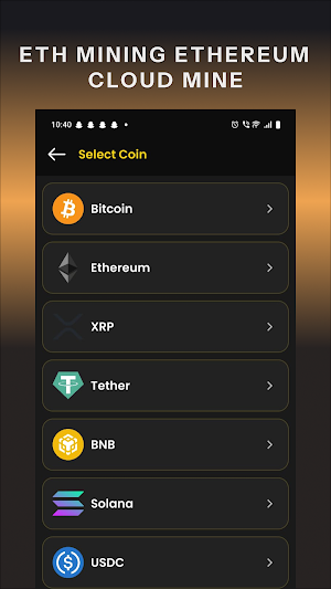 ETH Mining Ethereum Cloud Mine Screenshot 1