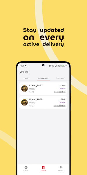 Savor : Driver app Screenshot 1
