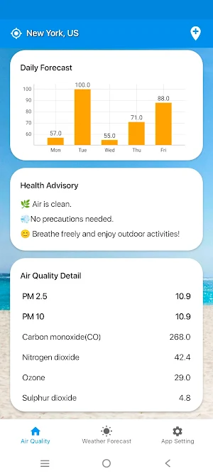 Air Quality Index – PureAir Screenshot 1