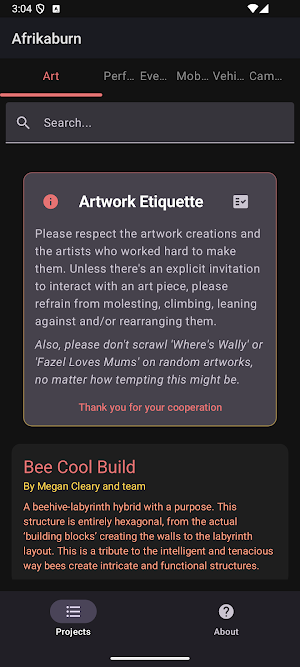 Afrikaburn Companion app Screenshot 3