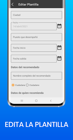 Carta de recomendacion PDF Screenshot 3