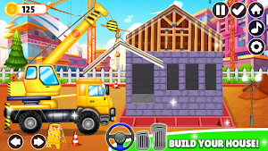 Kids Construction Vehicle Game Screenshot 0