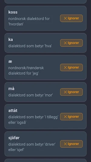 Norske Ord Screenshot 0