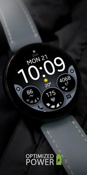 Sapphire Digital Watch Face Screenshot 1