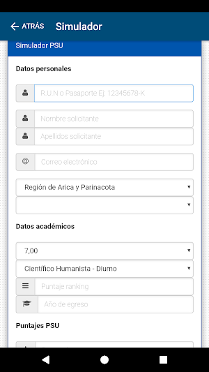 Admisión UV 2021 Screenshot 2
