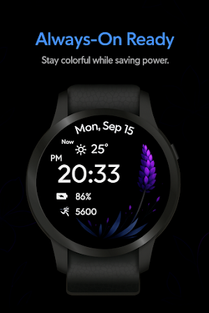 Colorful Bloom WatchFace Screenshot 3