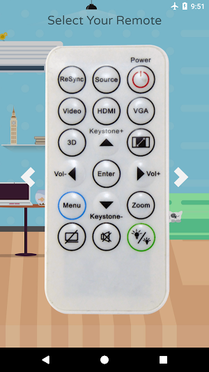 Remote Control For Optoma Projector Screenshot 2