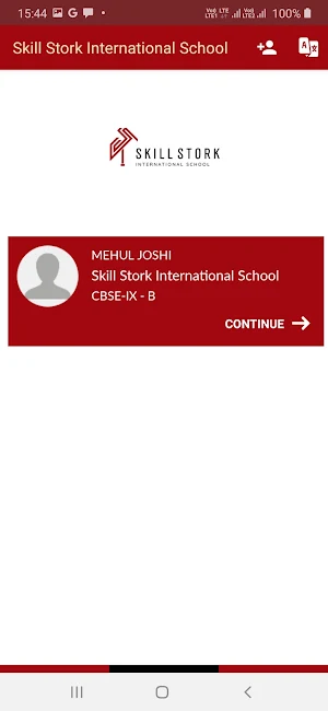 Skill Stork Parent Portal Screenshot 2