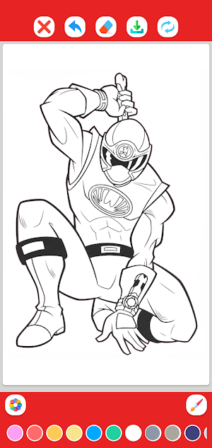 Rangers Coloring Page Screenshot 0