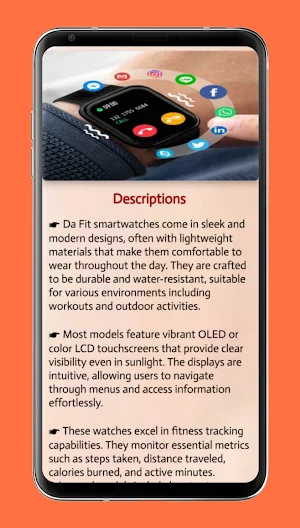 da fit smartwatch guide Screenshot 3