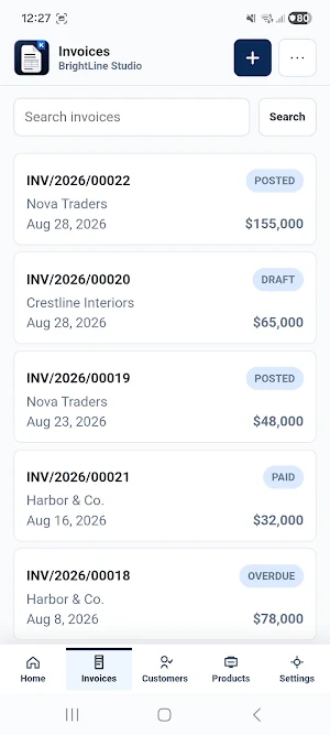 Khatay Invoice Screenshot 1