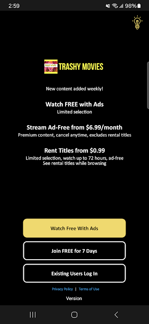 Trashy Movies Channel Screenshot 0