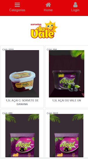 Loja Virtual Sorvetes do Vale Screenshot 0