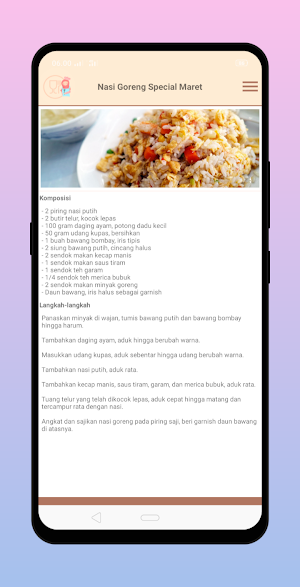 Personal Food Recipe Notes Screenshot 2