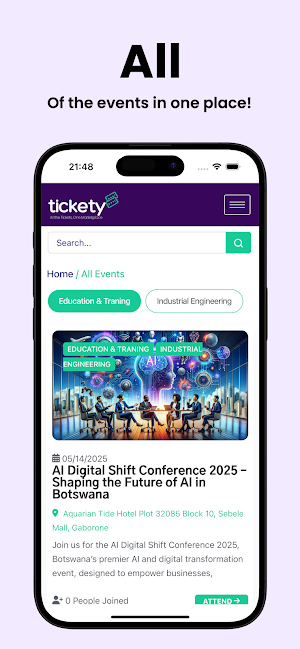 Tickety - All The Tickets Screenshot 3