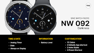 NW092 Darkness: Watch face Screenshot 0