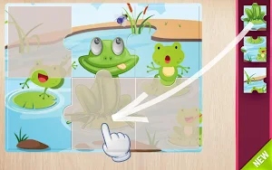Animals Puzzle for Kids 🦁🐰🐬🐮🐶🐵 Screenshot 3