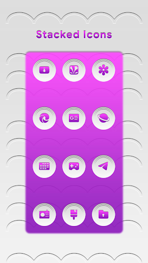 Stacked Light Purple Icons Screenshot 2