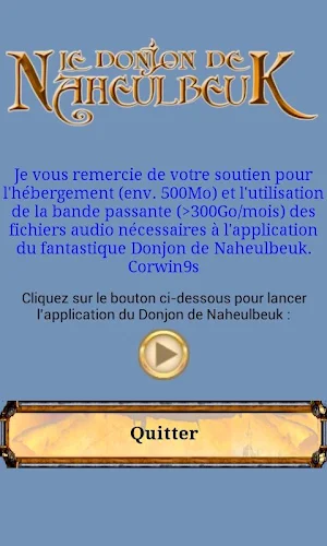 Soutien App MP3 Naheulbeuk Screenshot 0