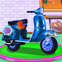 Scooter Repair Mechanic Garage