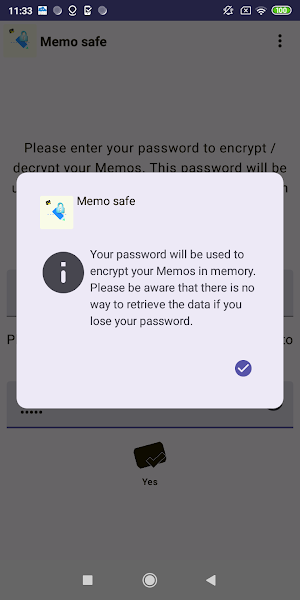 Memo Safe: Fast and safe notes Screenshot 2