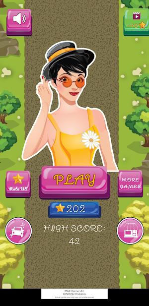 Fashionable Girls Car Racing Screenshot 0