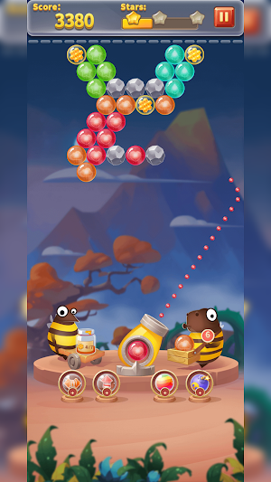 Bee Bubble Shooter Screenshot 2