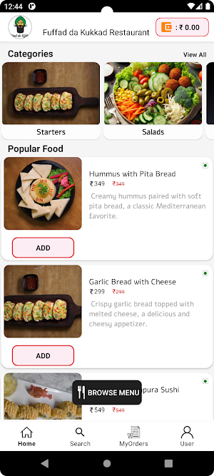Fuffad da Kukkad : Order Food Screenshot 1