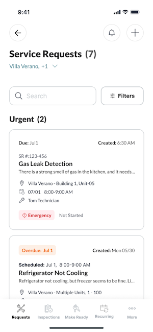 Maintenance Management Screenshot 1