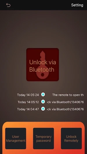 KLOCK smart lock Screenshot 2