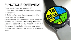 Big color blocks For Wear OS Screenshot 2