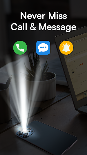 Flash Alerts on Call and SMS Screenshot 1