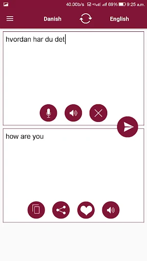 Danish - English Translator Screenshot 1