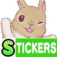 Rabbit Pom and Moco Stickers