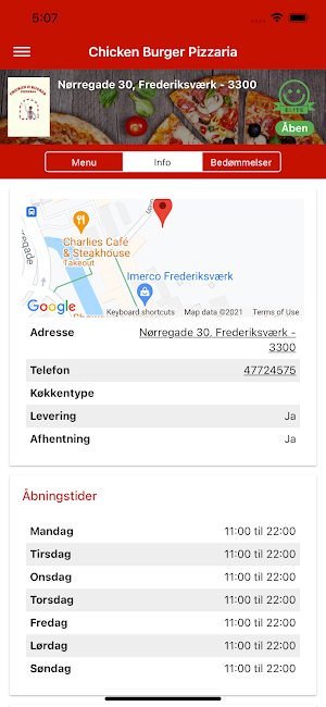 Chicken Burger Pizzaria Screenshot 1