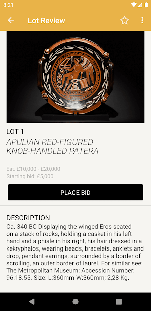 Apollo Art Auctions Screenshot 2