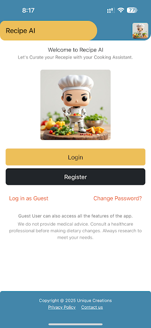 Recipe AI - Cooking Assistant Screenshot 2