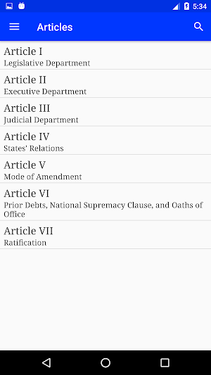 US Constitution Screenshot 1