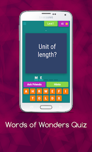 WORDS OF WONDERS QUIZ Screenshot 1