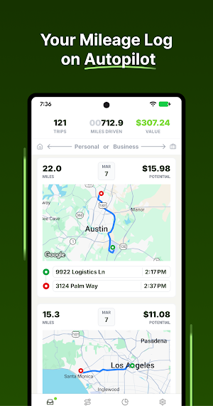 SmartMiles: Mileage Tracker Screenshot 0