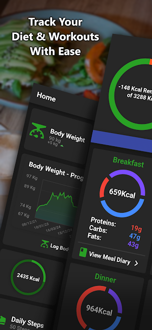NutriMotion: Diet & Gym Logger Screenshot 0