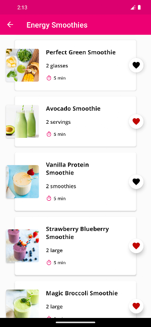 Energy Smoothie Recipes Screenshot 2